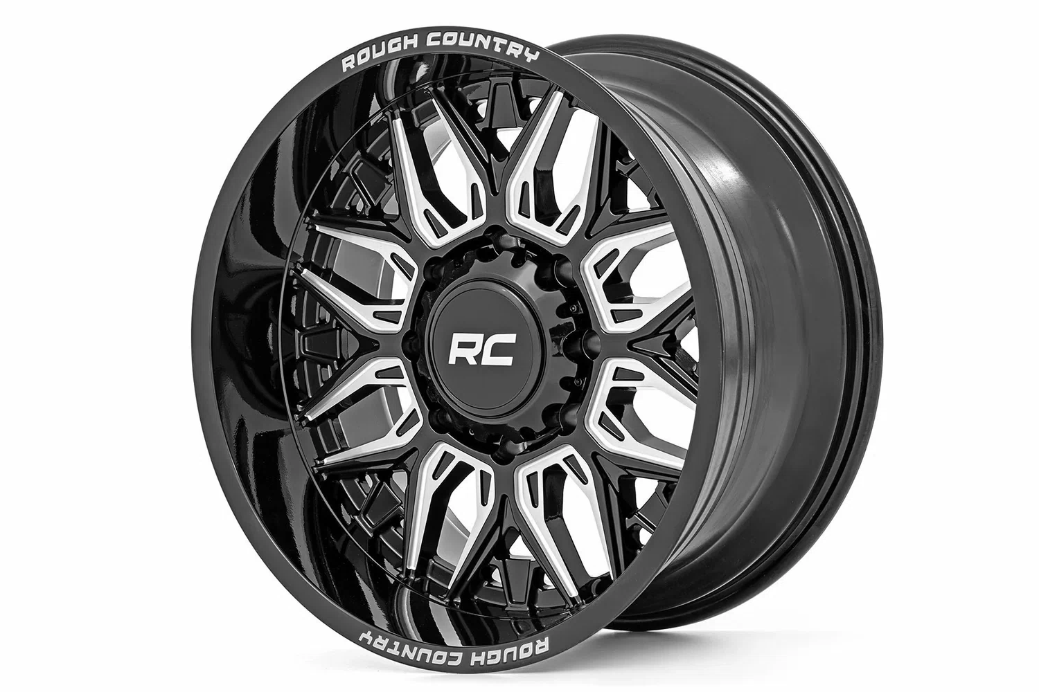 Rough Country _ Rough Country 86 Series Wheel _ One-Piece _ Gloss Black _ 20x10 _ 6x135 _ -19mm